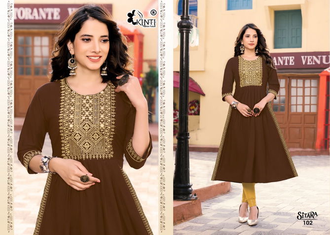 Kinti Sitara Nayra Cut Wholesale Designer Kurtis Catalog